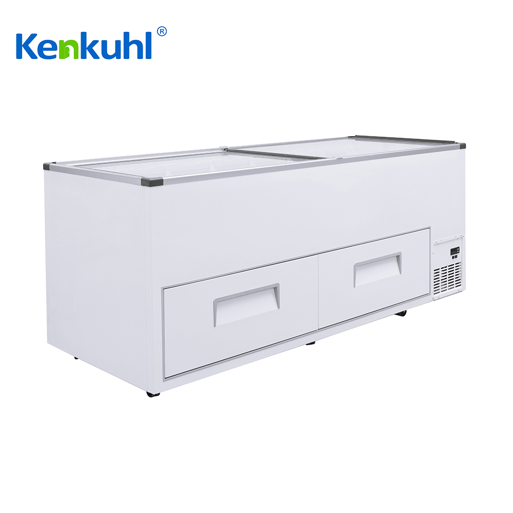 Customizable Glass Top Chest Freezer Manufacturer Kenkuhl