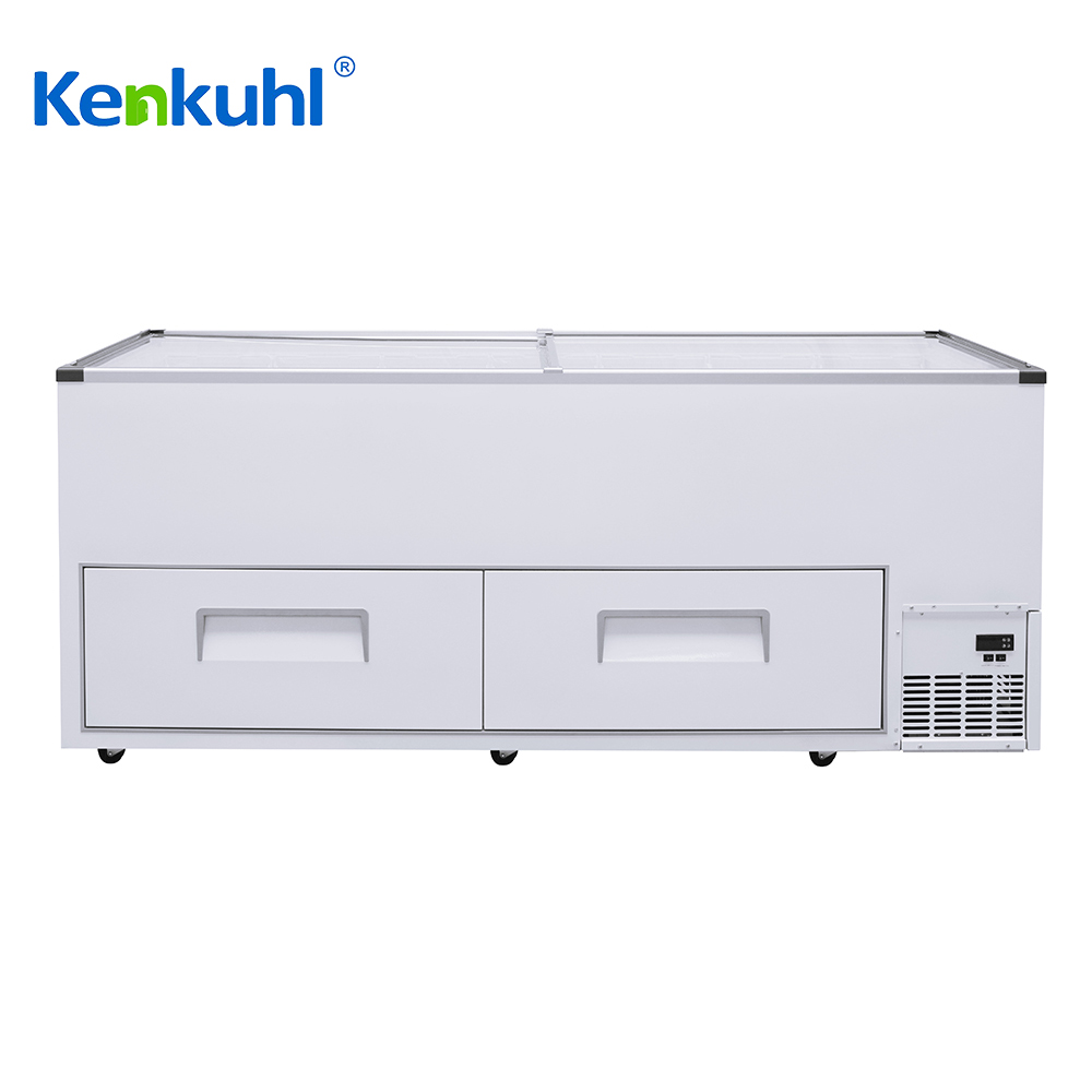 China curved Glass Top Chest Freezer manufacturers, curved Glass Top